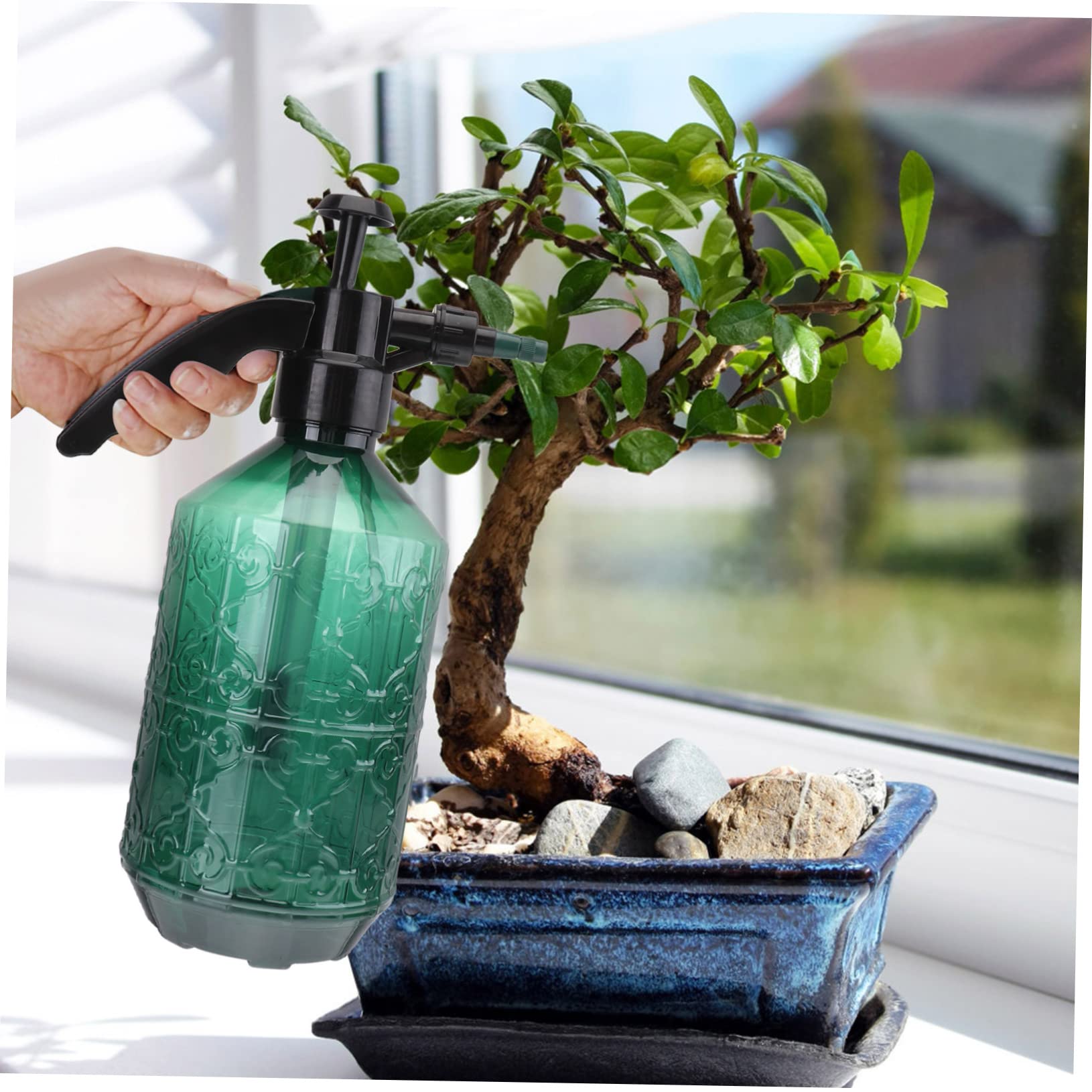 POPETPOP 2pièces Arrosoir à Pression Acier Vaporisateur De Jardinage pour Intérieur Et Extérieur Outil Arrosage Et Portable