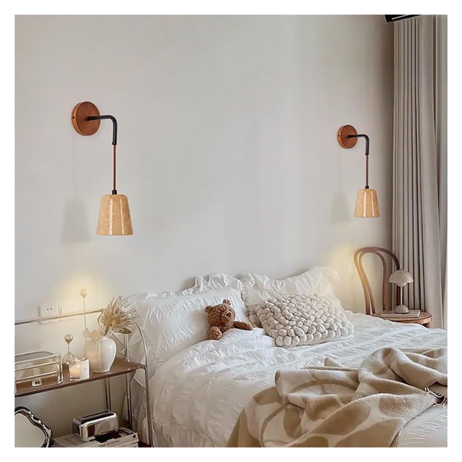 Amazon.com: Wall Lamp Retro Wood Wall Sconce Modern Minimalist