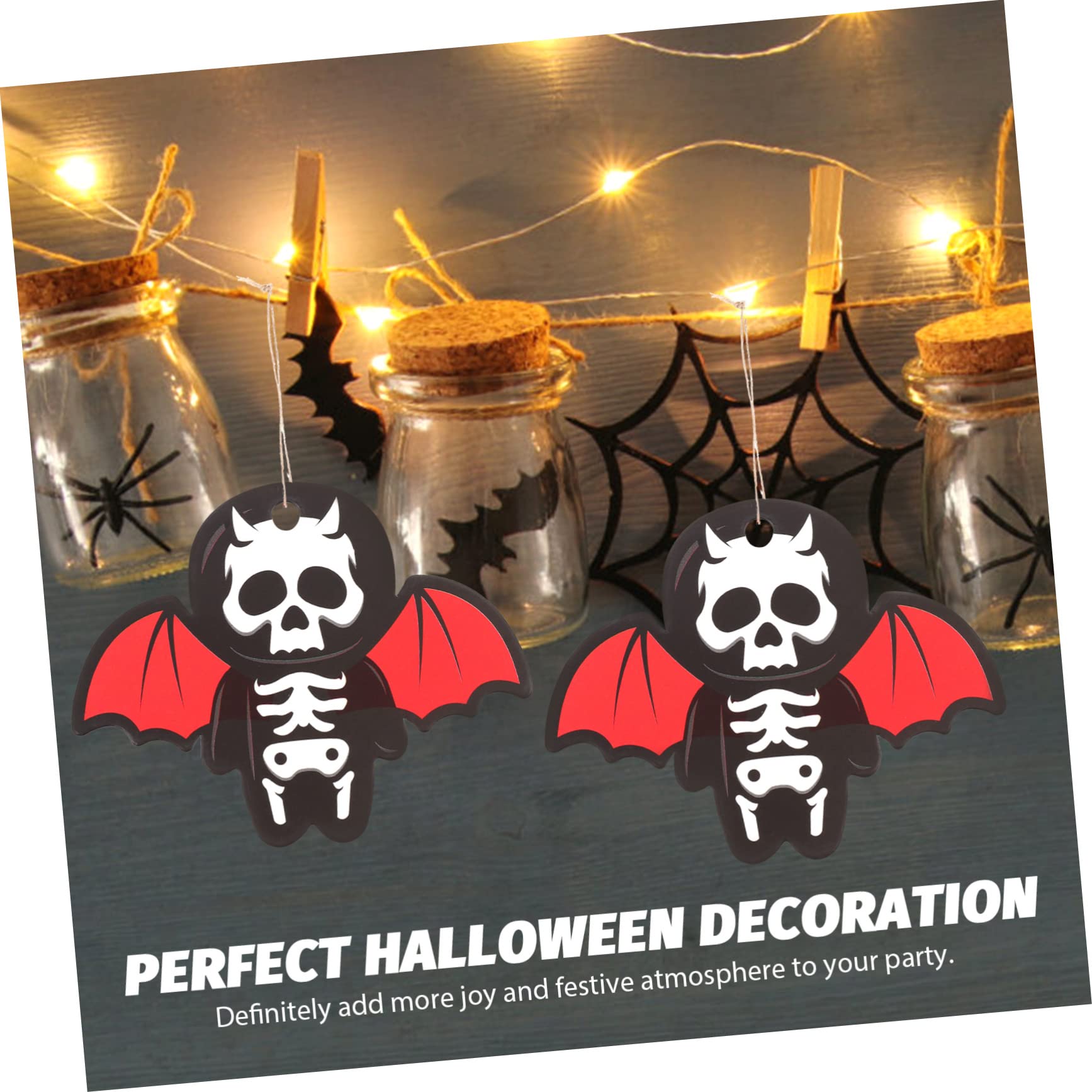PRETYZOOM 500 Stück Fledermaus Anhänger Zum Aufhängen Halloween Ausschnitt Süßes Oder Saures Tag Halloween Anhänger Hängende Verzierung