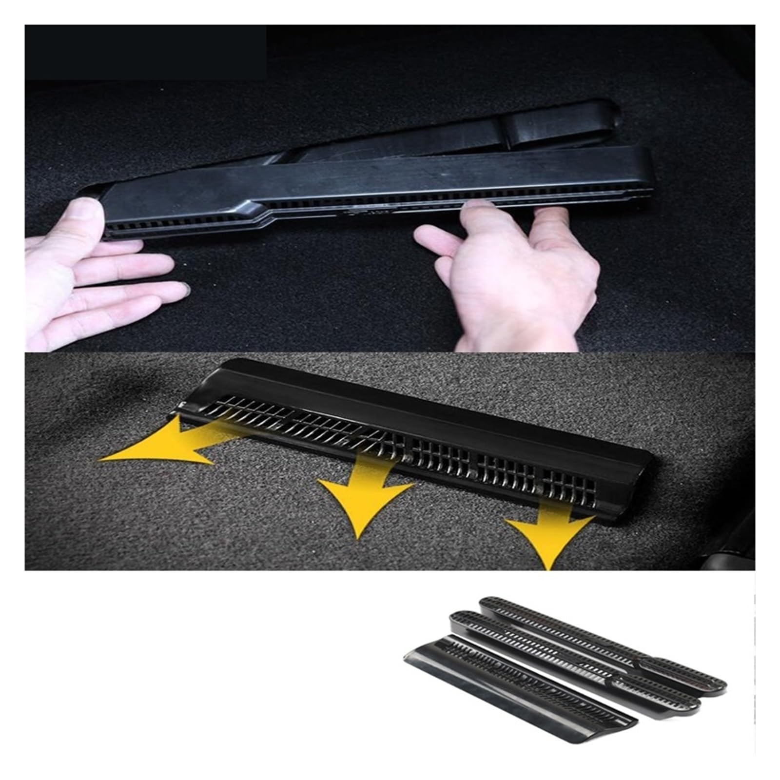 YPEYSDBX Fit for Seat Heat Floor AC Duct Vent Outlet Grille Cover Fit for Atlas 2017-2024 Car Accessories