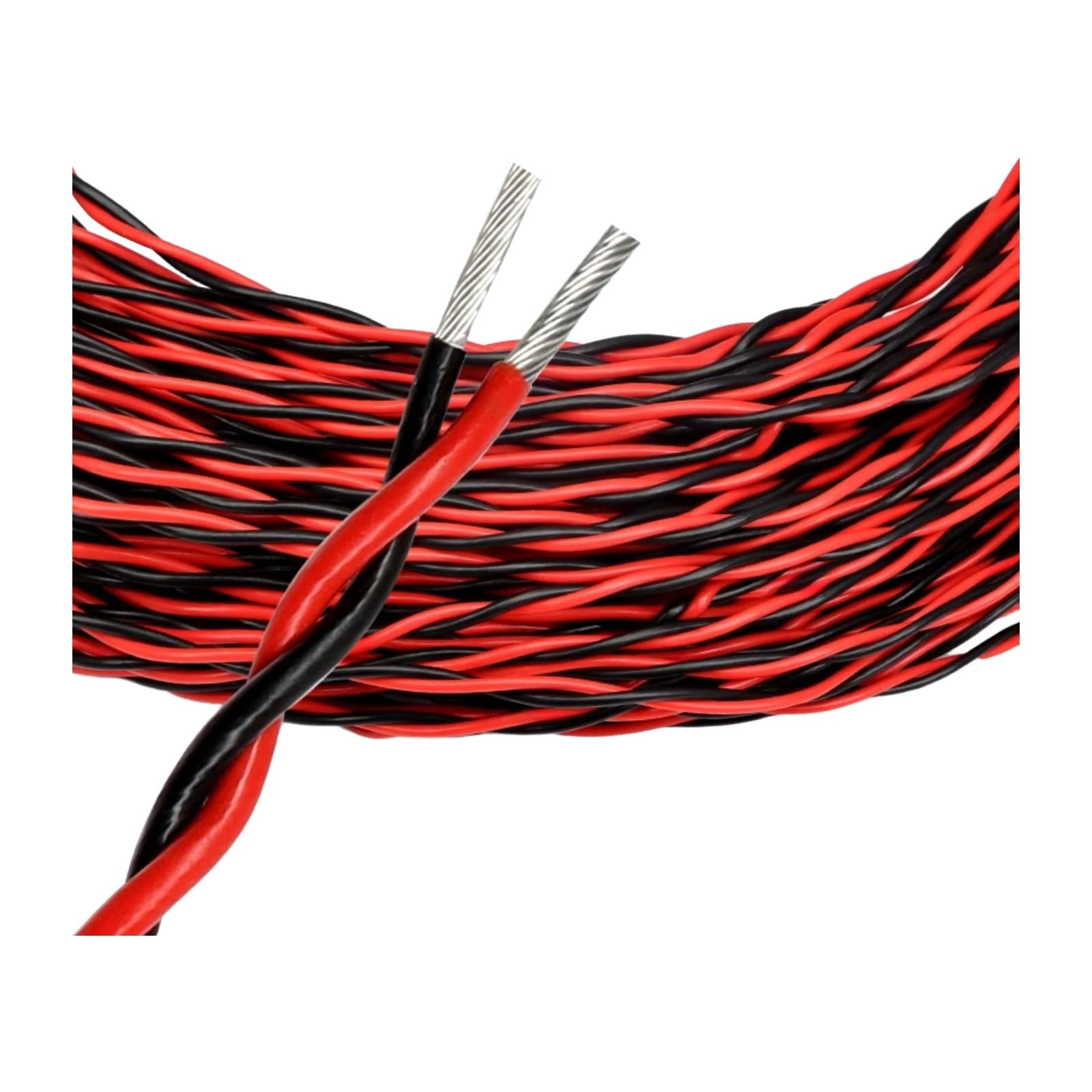 2 Cavi a coppia trenzata 26/25/24/22/20/18/17/15/13AWG AFS200(Red-Black; 1 meter; 17AWG (1 square millimeters))