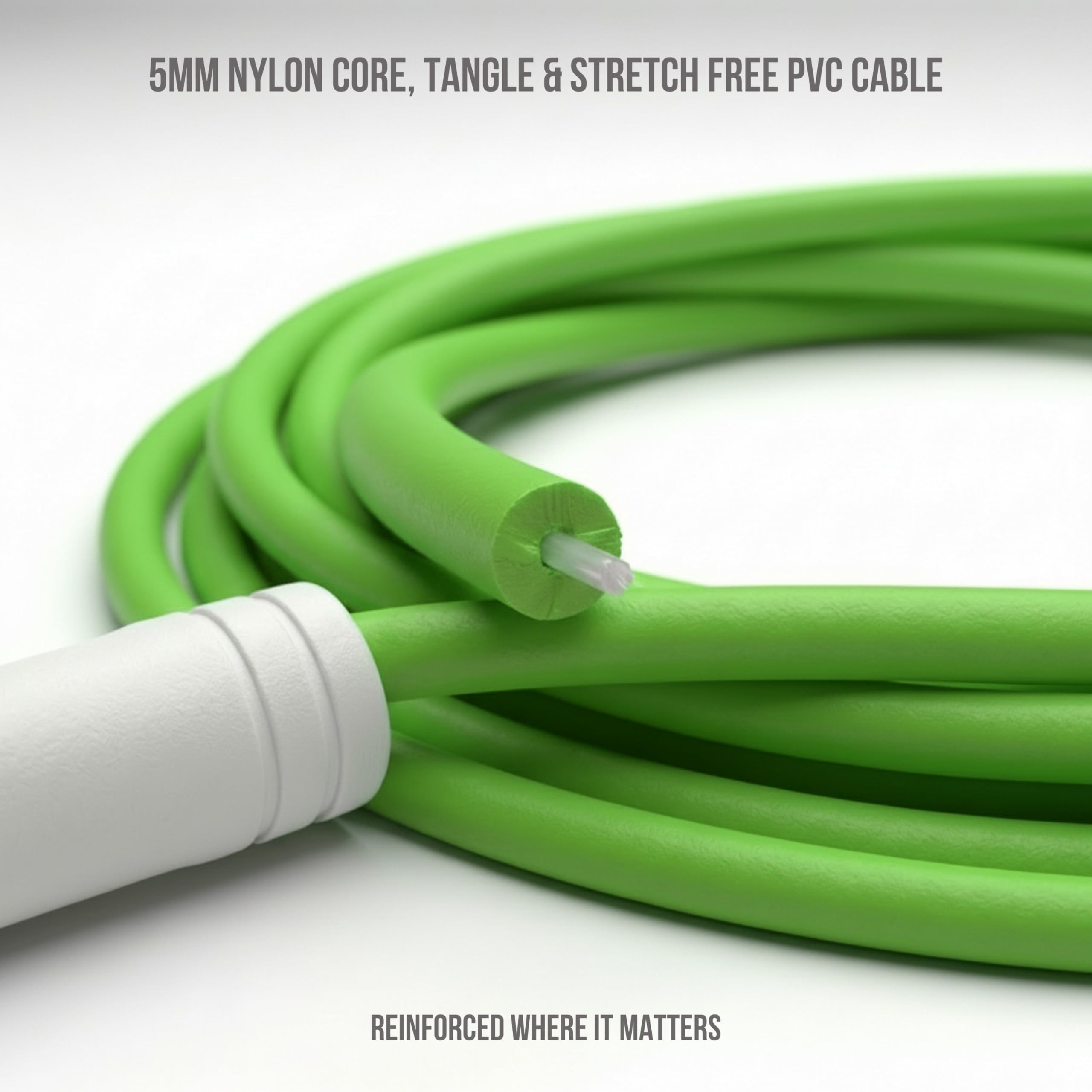 Elevate Rope Comba de Saltar Speed Rope 5mm - Cuerda Cardio sin Rodamientos