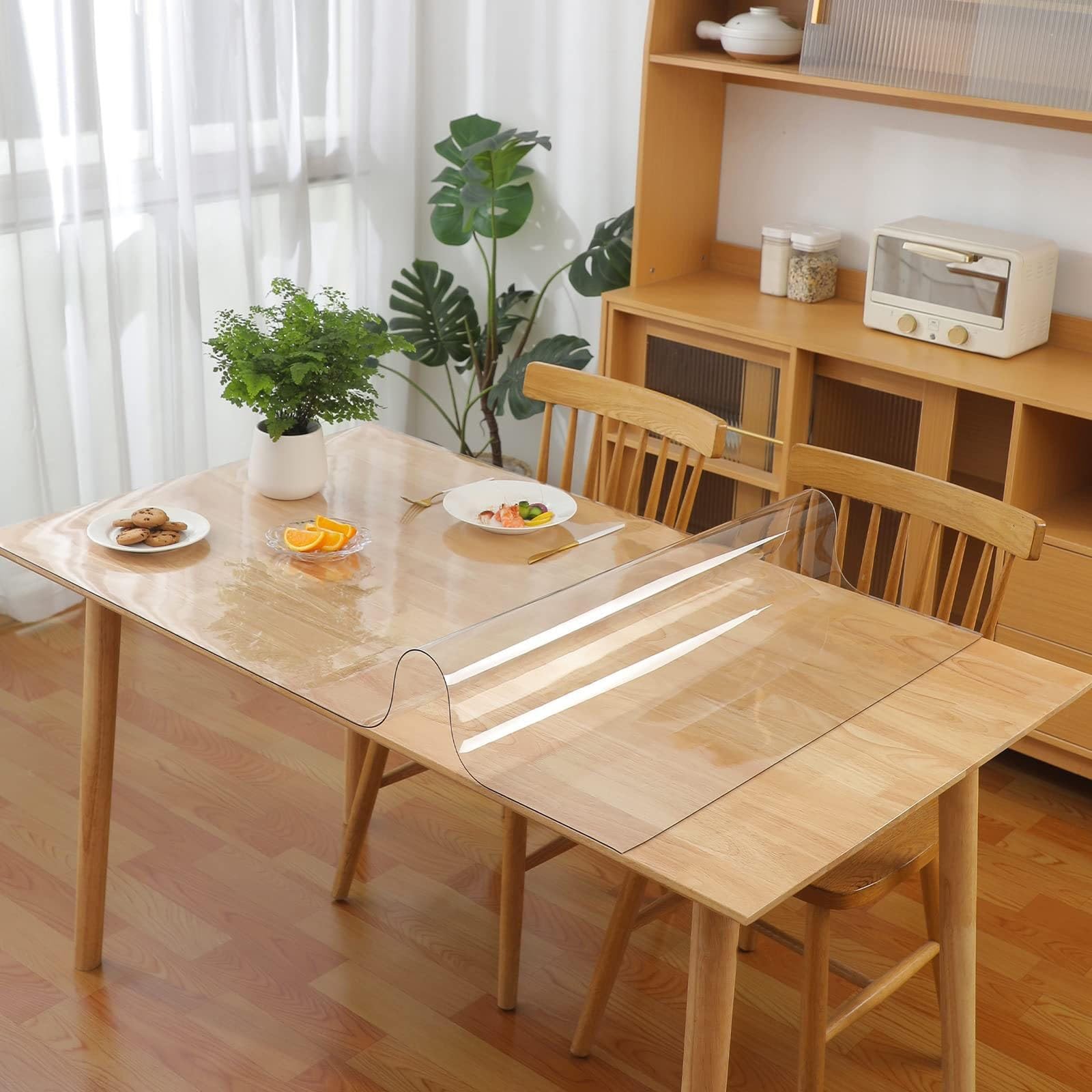 Transparent Bodenschutzmatte 70x100 90x120 100x120 120x150 120x160 140x200 150x150 Kratzfest Stuhlunterlage Wasserdicht Unterlegmatte 1.5mm Möbelauflage Bodenschutzmatte Teppich Für Wohnzimmer Küche E