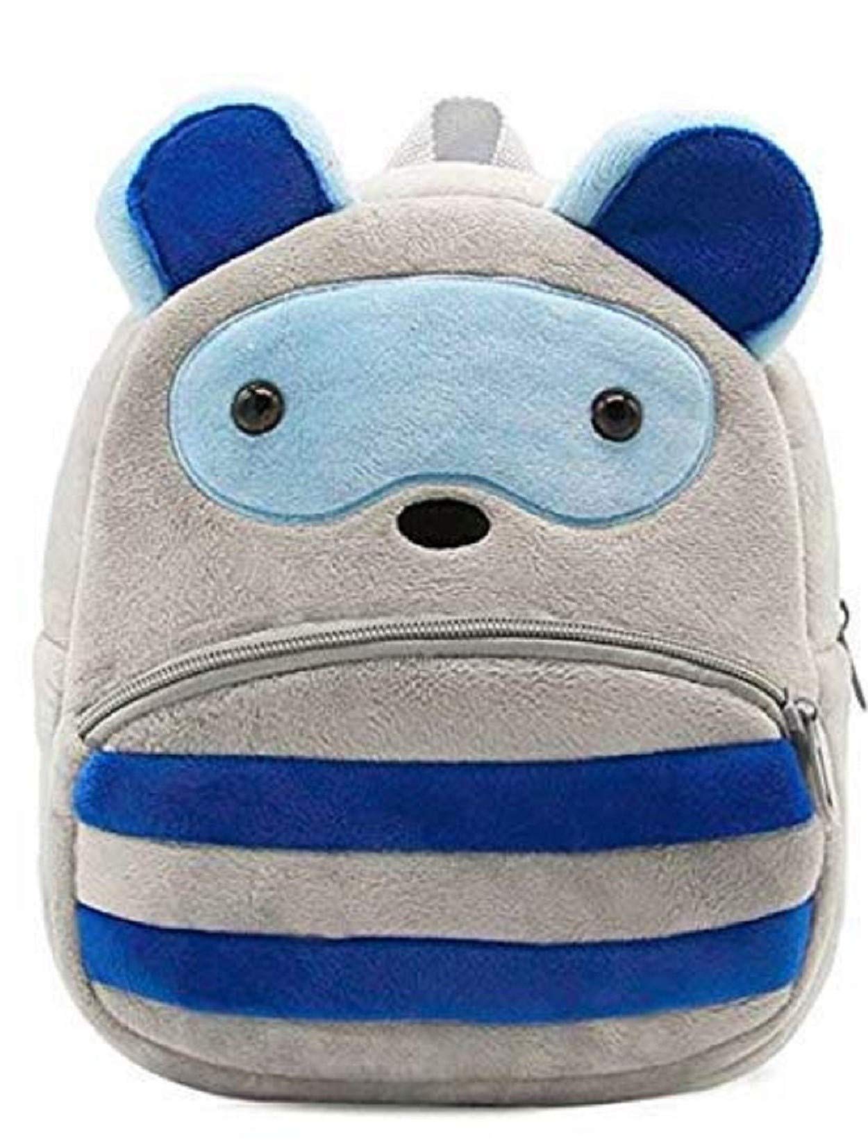blue tree Kids School Bag Soft Plush Backpack Cartoon Bags Mini Travel Bag for for Girls Boys Toddler Baby Elephant & Recon 1