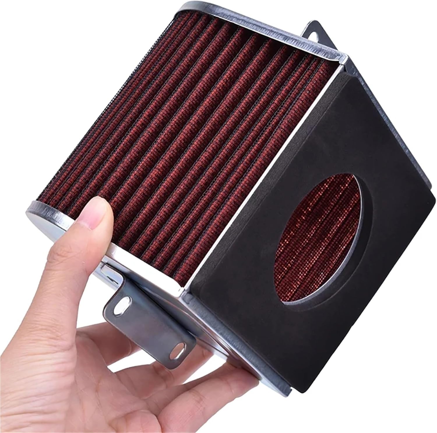 Motorcycle Engine Air Filter Cleaner 500cc Air Intake Filter Element(Normal)