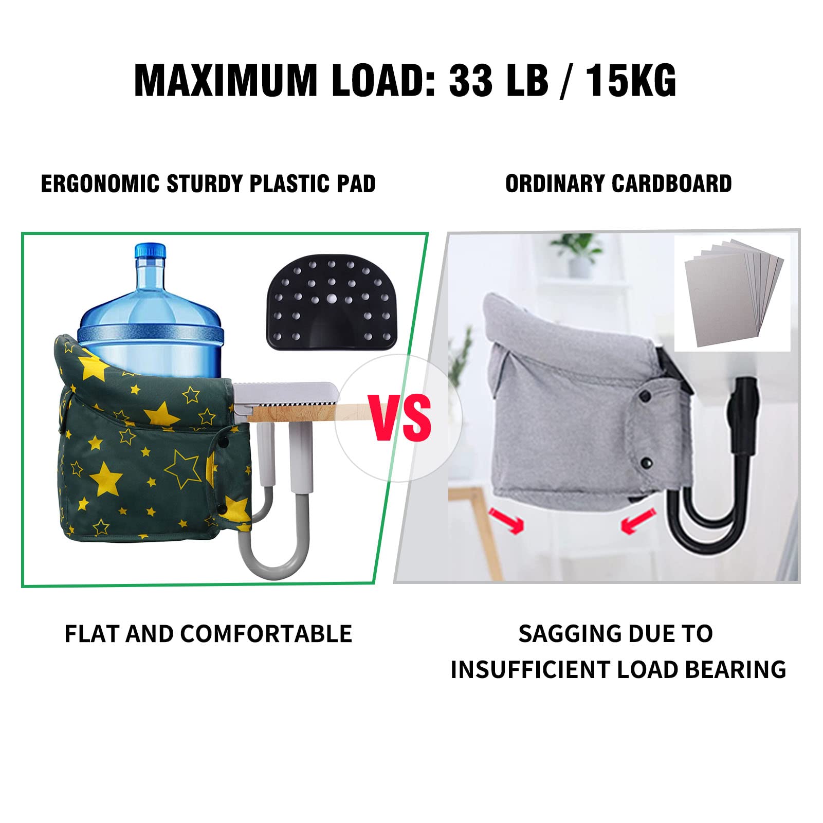 Teglu Seggiolino da Tavolo Bambini Portatile Pappa, Sediolina da Tavolo per Bambini Baby Pieghevole con Cintura di Sicurezza per Viaggio(da 6 a 36 mesi,15KG)