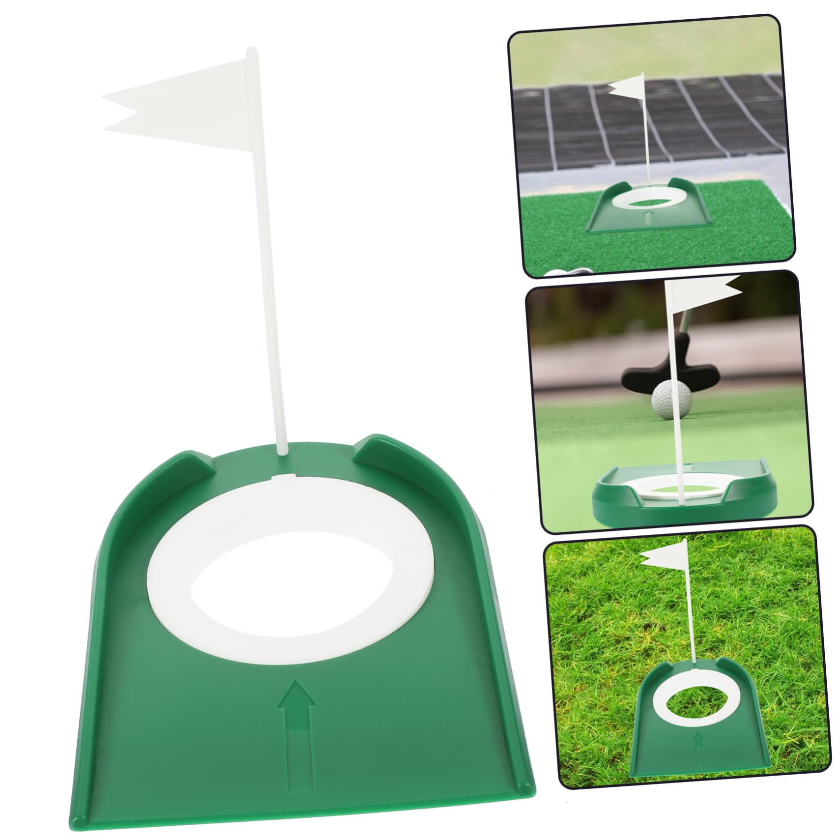 Gogogmee Golf Mats Practice Regulation Cup Outdoor Indoor Training Hole Golf Cups for Putting Green Random Color
