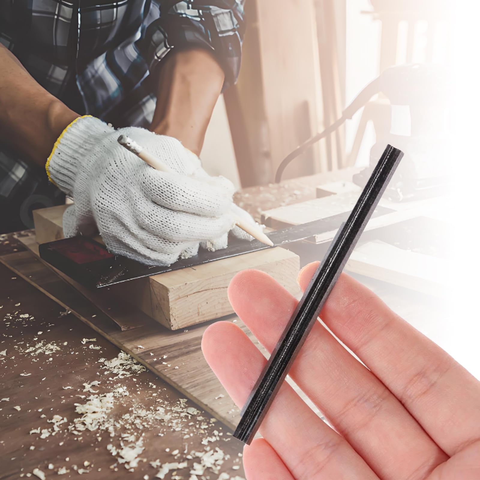 GIONAR 10 lame per piallatrice da 82 mm, lame reversibili per pialla, materiale in acciaio rapido, per pialle Makita Black & Decker Bosch DeWalt Trend Elu ecc.