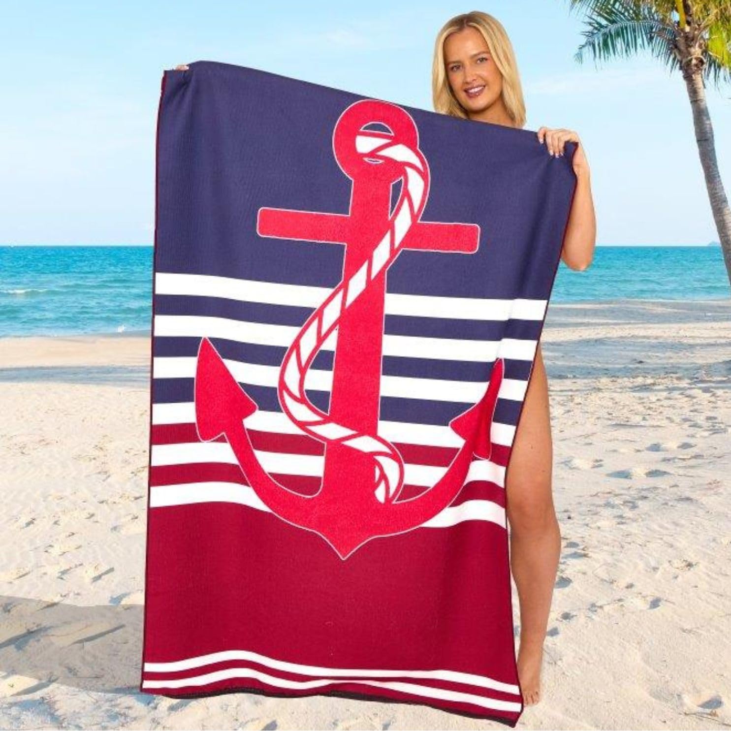 GC GAVENO CAVAILIA Extra Large Beach Towel for Adults - Quick Dry Microfibre Printed Beach Towels - Super Absorbent Beach Towel for Swim (180 x 100 cm) - (1 Piece) Soft, Sand Free,Lightweight - Multi — view 30