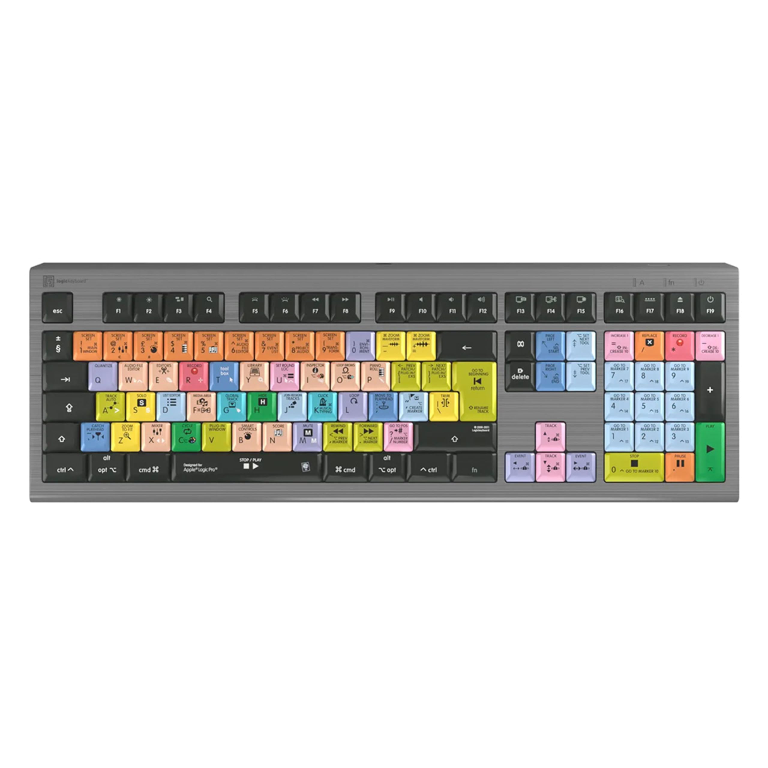 Logickeyboard Apple Logic Pro X2 Astra2 BL engl. Mac