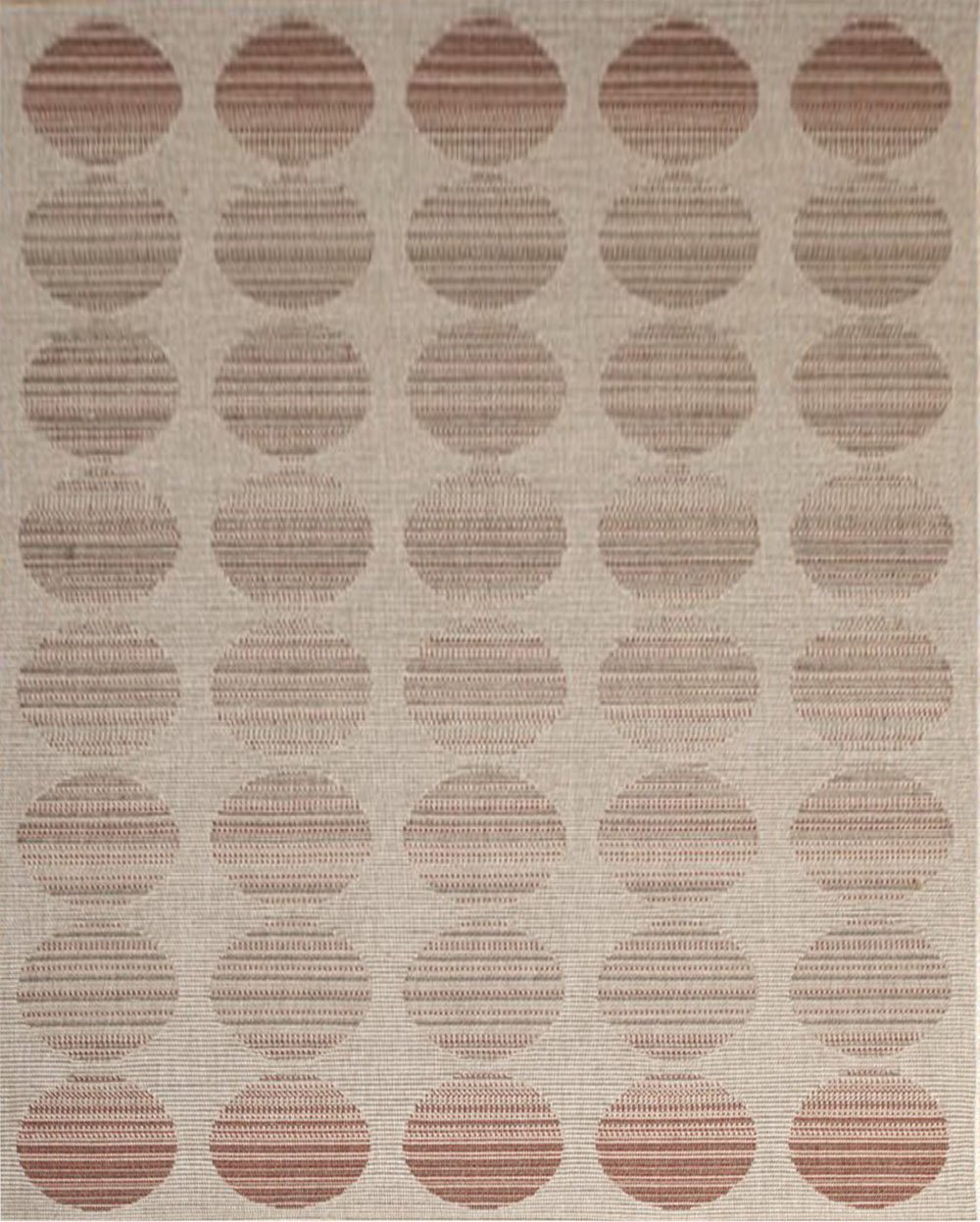 ASPECT Dim Polka Indoor/Outdoor Dots Rug-Terracotta & Beige Mixed Dots/160x230cm, Beige