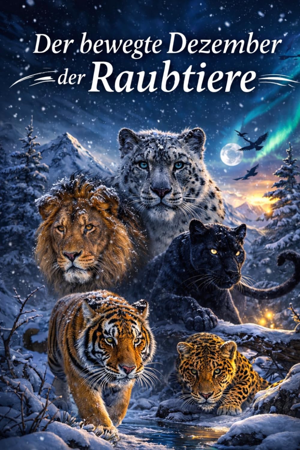 Der bewegte Dezember der Raubtiere: 18 spannende Winterabenteuer: Das edukative Vorlesebuch über Raubtiere – brillant illustriert in Farbe