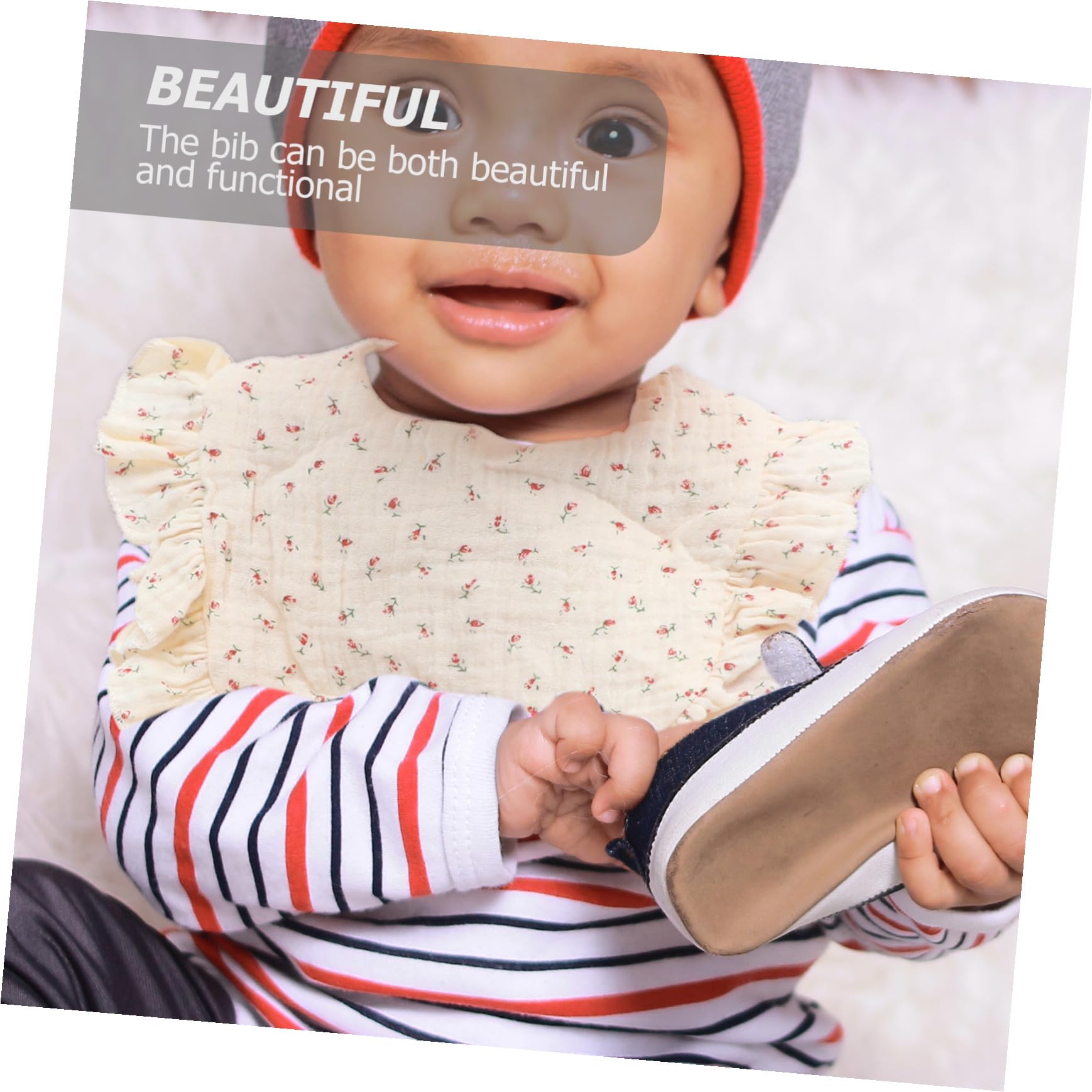 Abaodam Lot De 3 Bavoirs En Coton Pour Bébé Garçons Et Filles Pour Nouveau-né Anti-bave