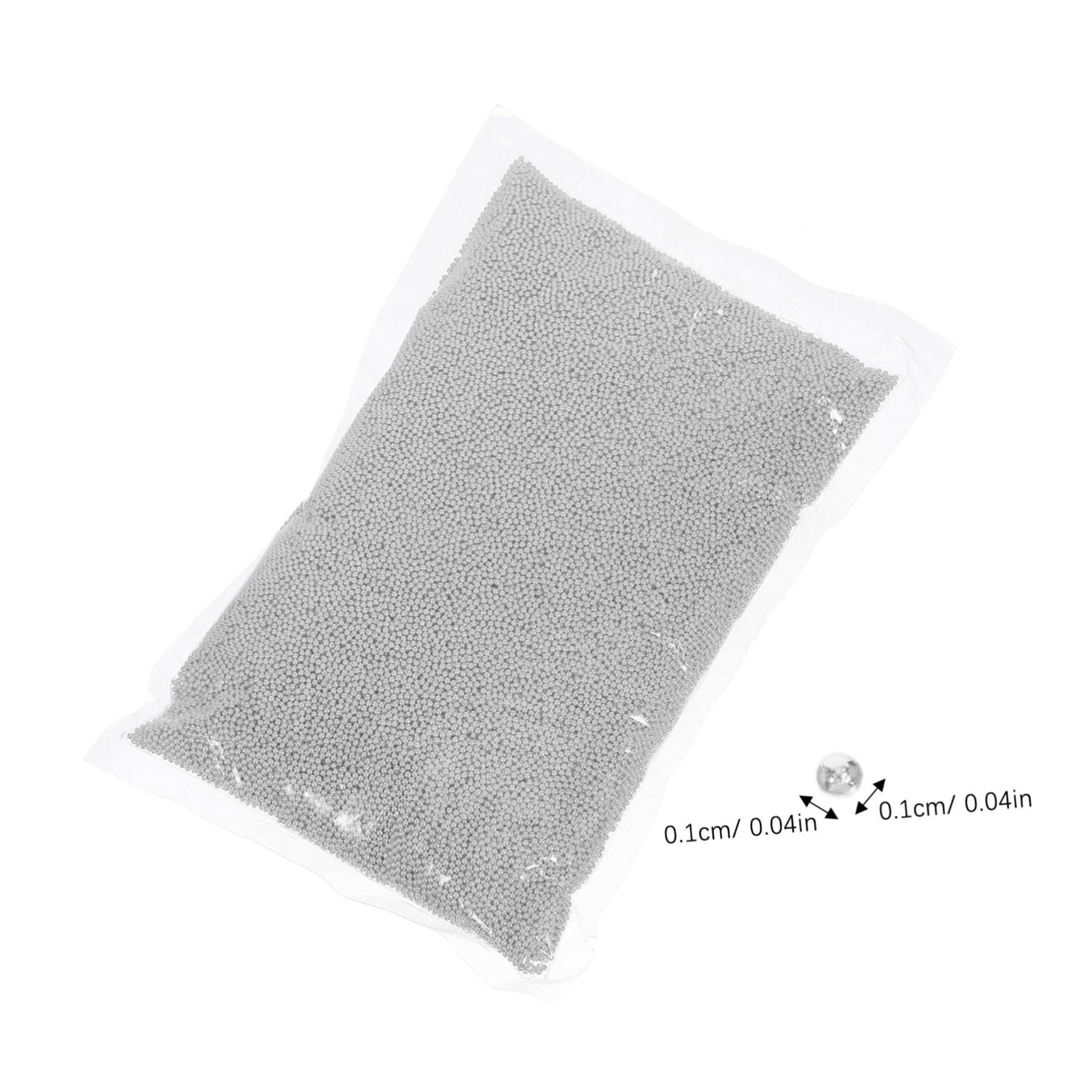 Mikinona Palline Metallo Unghie Mini Sferiche Argento Resistente Te Decorazioni Manicure Creative per Donne