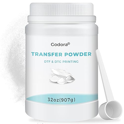 Vista 16 de Godora DTF - Adhesivo de transferencia digital blanco en caliente, polvo de transferencia DTF para prendas de colores negros u oscuros, polvo