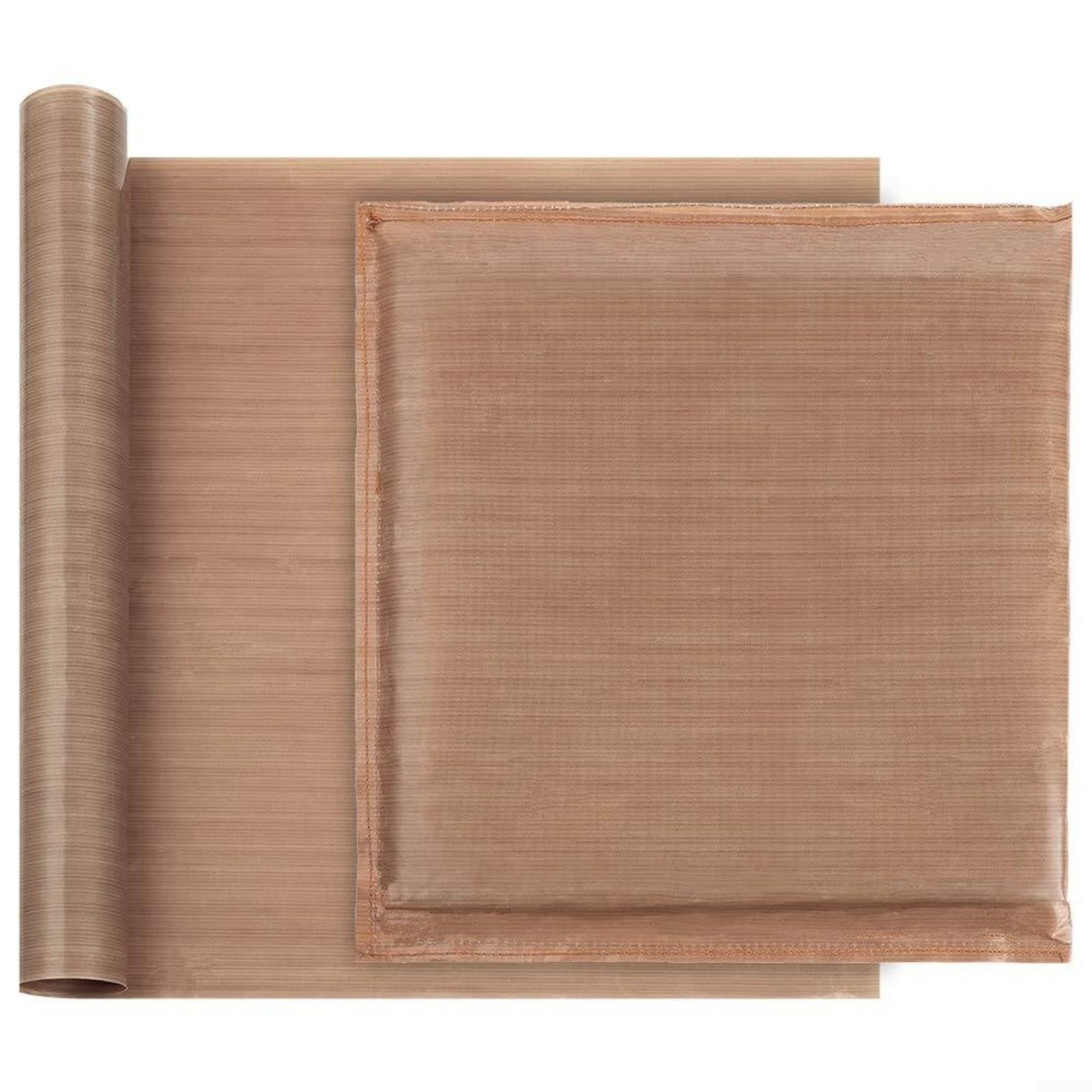 Juego de almohadillas de planchado reutilizables para prensa de calor y serigrafía con retención de calor, diseño portátil ligero, color marrón para manualidades de camisetas (10 x 10