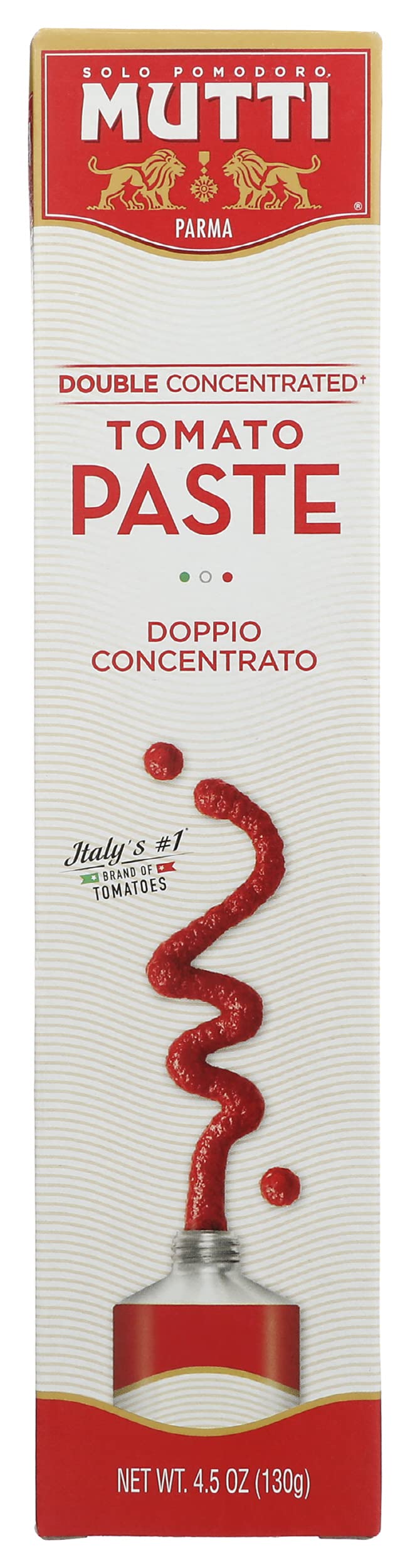 MuttiTomato Paste Tube, No Additives or Preservatives, Vegan, Gluten Free & Non-GMO, 4.5 Oz (Pack of 12)