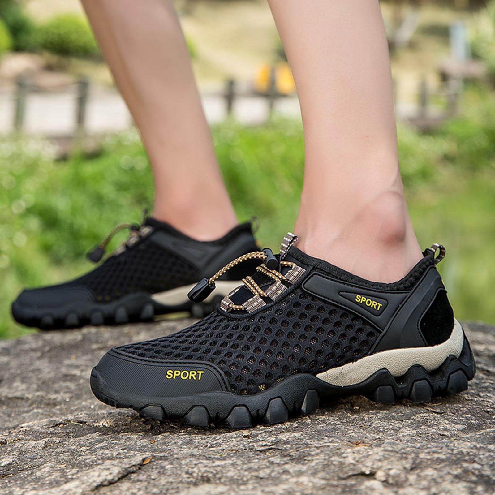Chaussures de Randonnée Hommes Été Respirantes Marche Confortables Plein Air Mode Sport Décontractées