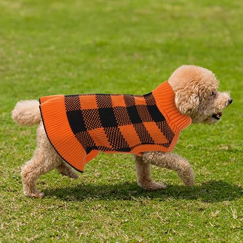 Miniatura 6 de Lelepet Vestido suéter para perro, suéter para perros pequeños para niñas, suéteres de cuello alto para perros pequeños, suéter de Navidad para