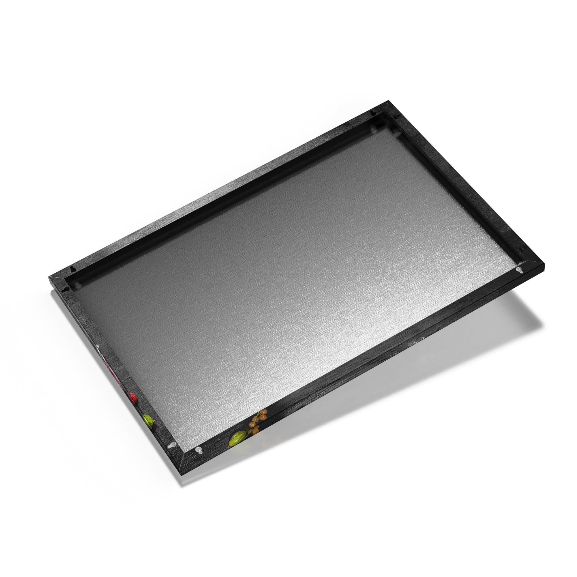 DEQORI Metall Magnettafel | 60x40 cm cm groß | Motiv Smoothies auf Schiefer | Whiteboard für alle Magnete | Magnetboard Wand-Tafel für Küche & Büro | Design Magnetwand Pinnwand magnetisch