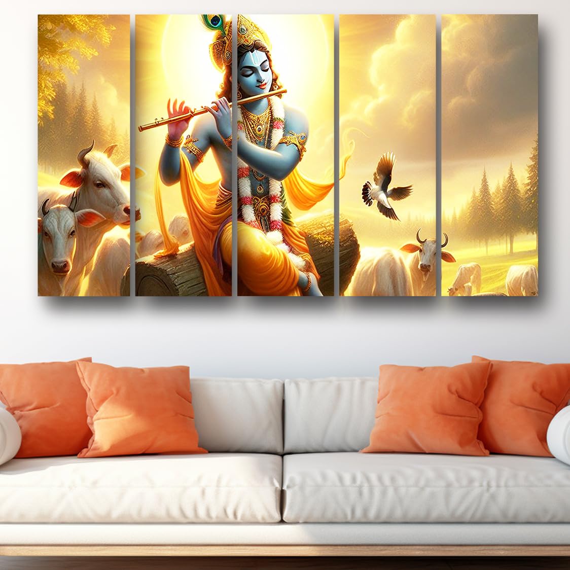 See full amazon price history chart for Casperme Krishna Wall Painting Framed Big Size For Living Room, Home, office & Wall Decor, 48 x 30 inches set of 5 (Krishna Cow) Casperme Krishna Wall Painting Framed Big Size For Living Room, Home, office & Wall Decor, 48 x 30 inches set of 5 (Krishna Cow) (B0D9BD1WJX) Amazon Price History, Amazon Price Tracker