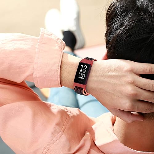 Miniatura 71 de Correas de nailon para reloj, compatibles con Fitbit Charge 4, Charge 3, Edición especial, correa de repuesto suave, deportiva, transpirable