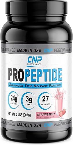 Propéptido CNP, proteína en polvo de grado profesional, suplemento nutricional avanzado (fresa, 2 libras)