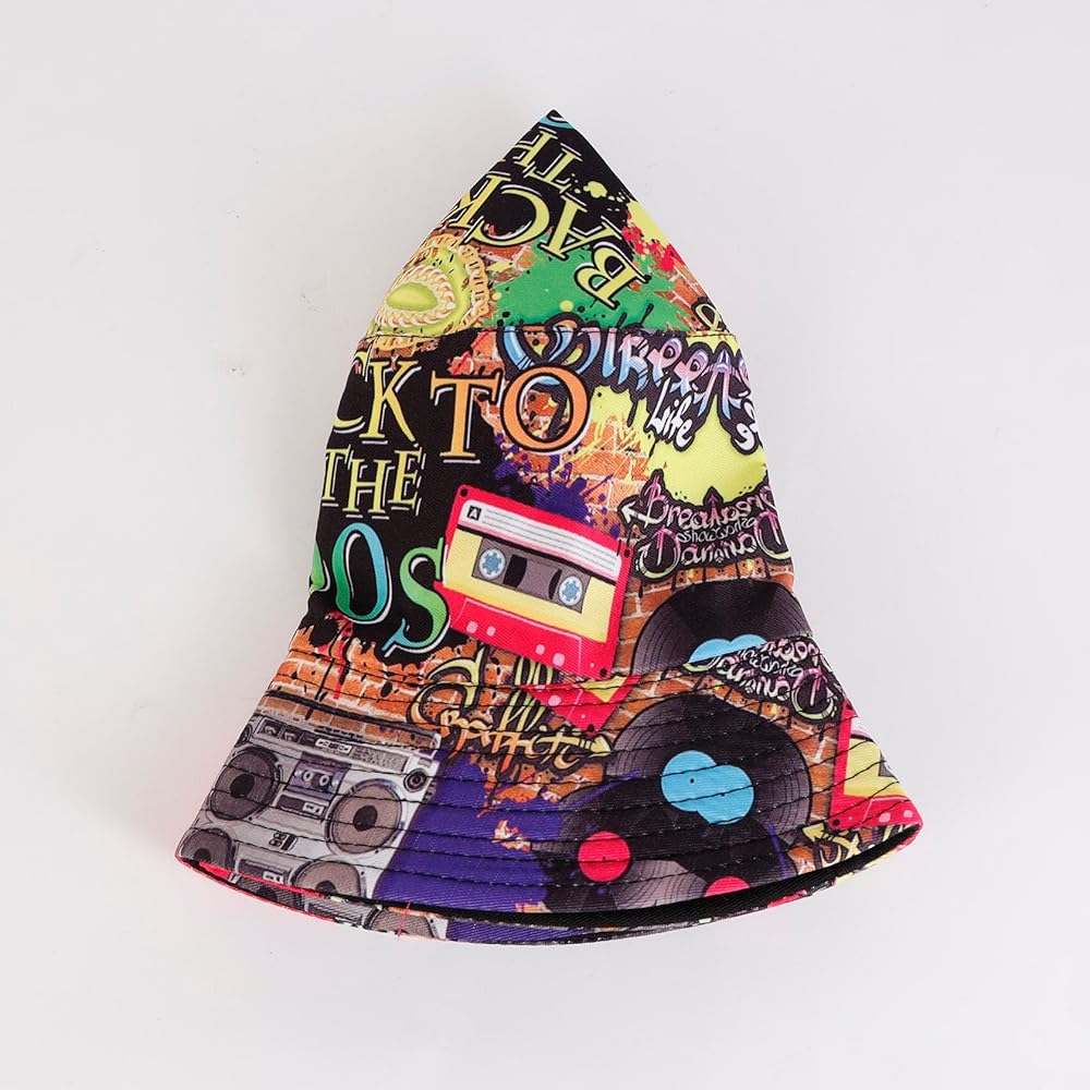 Amazon | Eigso レトロ 80年代テーマ バケットハット レディース