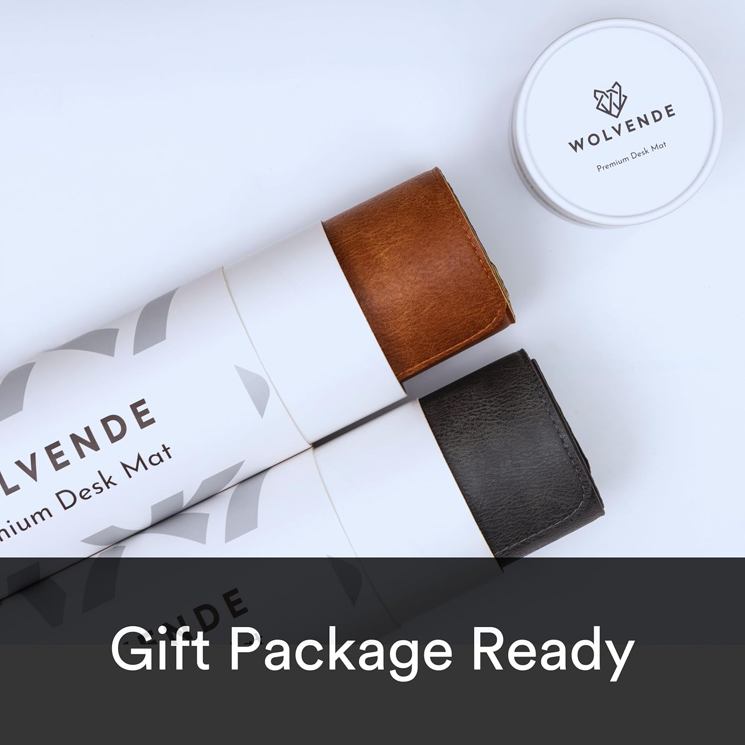 Wolvende Premium Distressed Faux Vegan Leather Desk Mat | Multifunctional Desk Pad for Home Office | (Tan/Brown, 30cm x 70cm) 9 719zfEwYkXL. AC SL1500