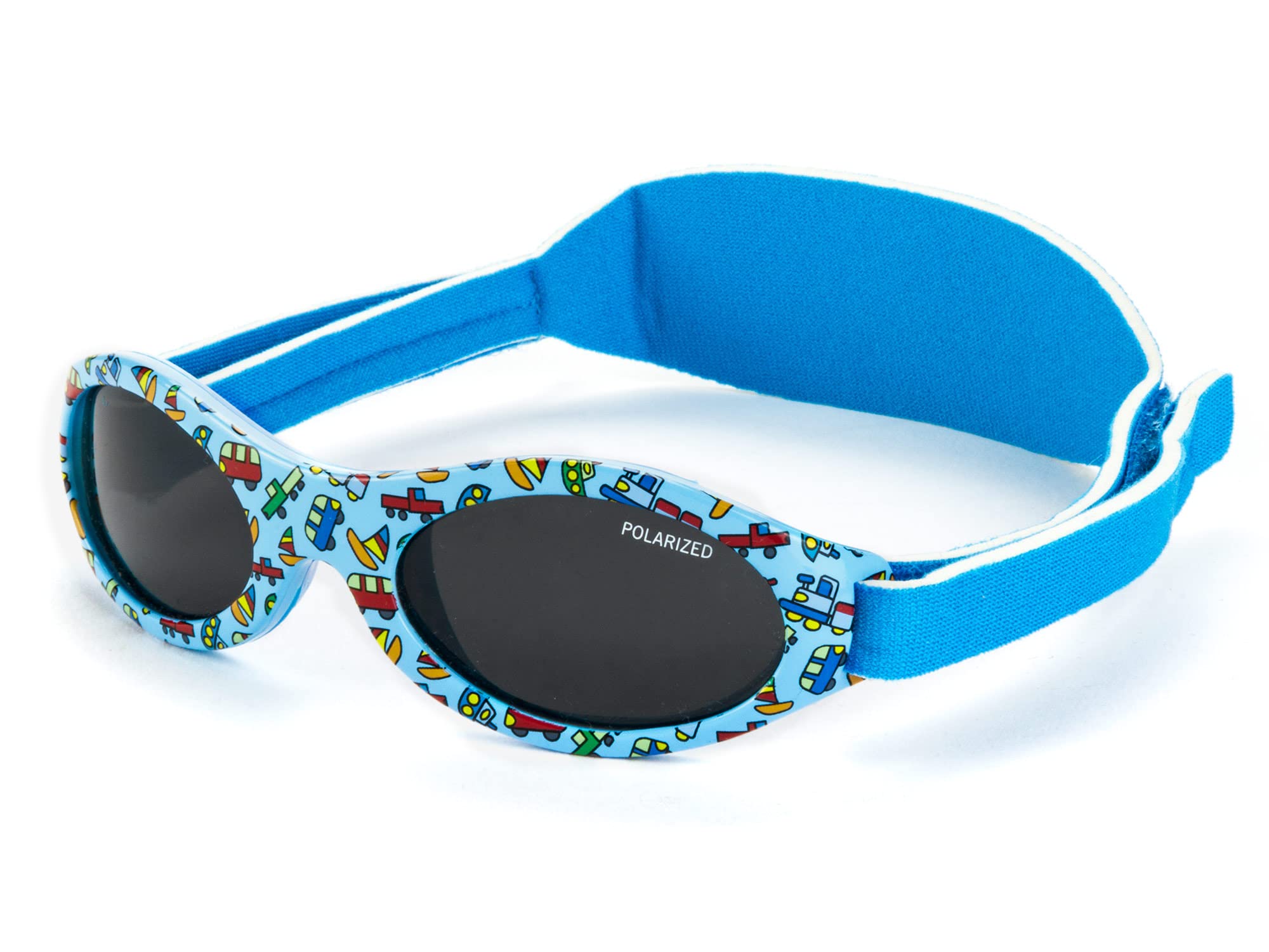 Kiddus Gafas de Sol Premium Polarizadas para bebé niña niño. 0 meses a 2 años. UV400 protección 100% contra rayos UVA y UVB. Suave puente de Silicona para la nariz. Banda ajustable de Neopreno