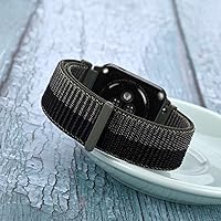 Vista 7 de WOCCI - Correas de reloj ajustables de nylon para deporte con cierre de gancho y bucle, correas de reloj de liberación rápida para hombres