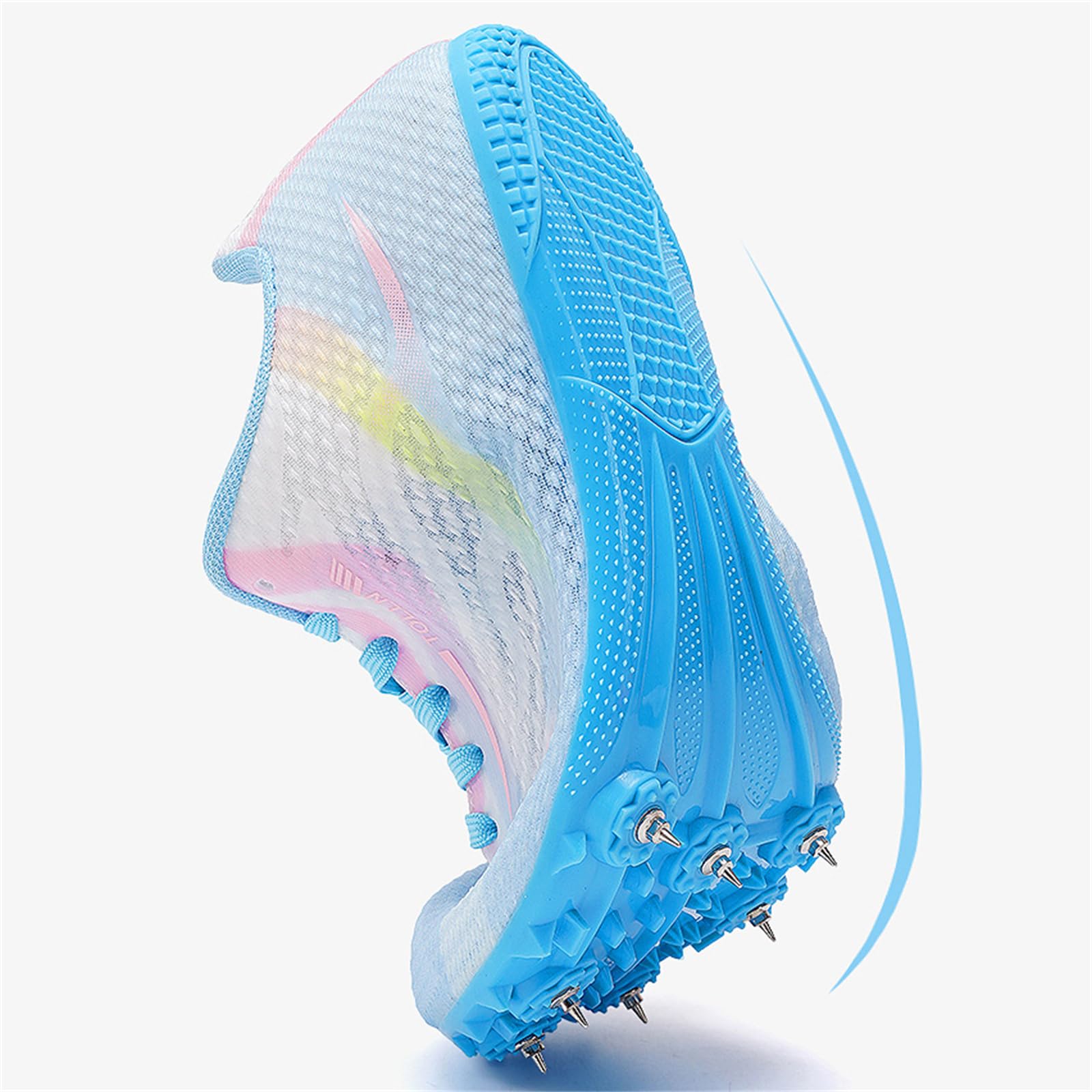 Zapatillas De Atletismo con Clavos Hombre Y Mujer Zapatillas De Salto De Velocidad Ligeras para Niños Zapatillas De Atletismo para Carreras
