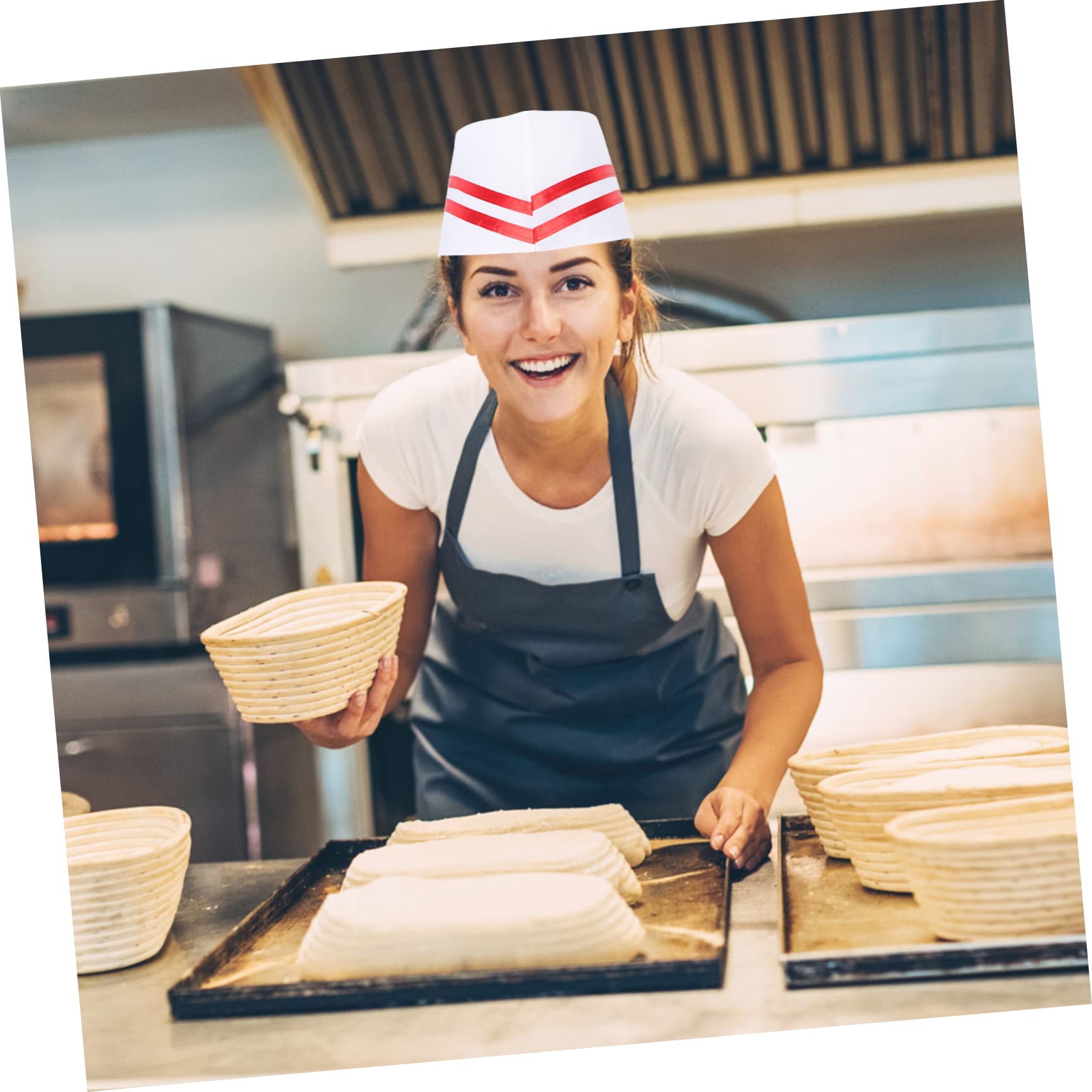 BESPORTBLE Gorro De Chef Unisex para Cocina Y Restaurantes Sombrero De Trabajo Y Resistente Aceite para Cocineros Y Reposteros