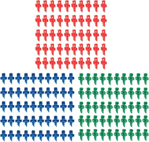 Okngr - Boquilla de jardín para aspersor, boquilla de pulverización, 150 piezas, sistema de riego para riego hidropónico y aeropónico (90 grados,