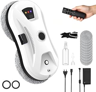 Osmo™ RoboClean Fensterputzroboter mit Fernbedienung: Automatischer Fensterreiniger Elektrisch mit Starker Saugkraft - 3 Automatische Reinigungsmodi - für glatte Fenster, Spiegel & Fliesen