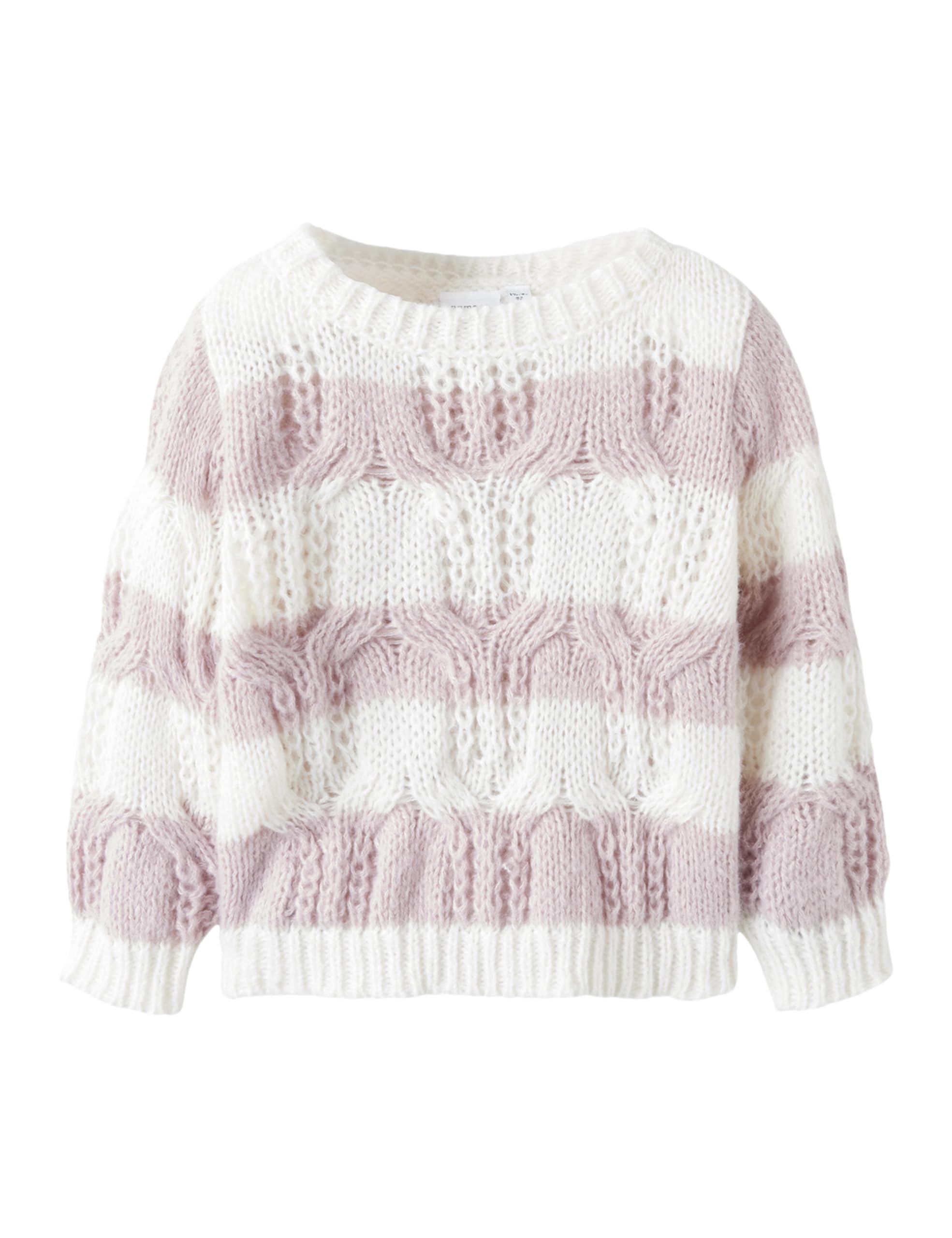 NAME IT Mädchen Nmfnibo Ls Knit, Burnished Lilac, 98