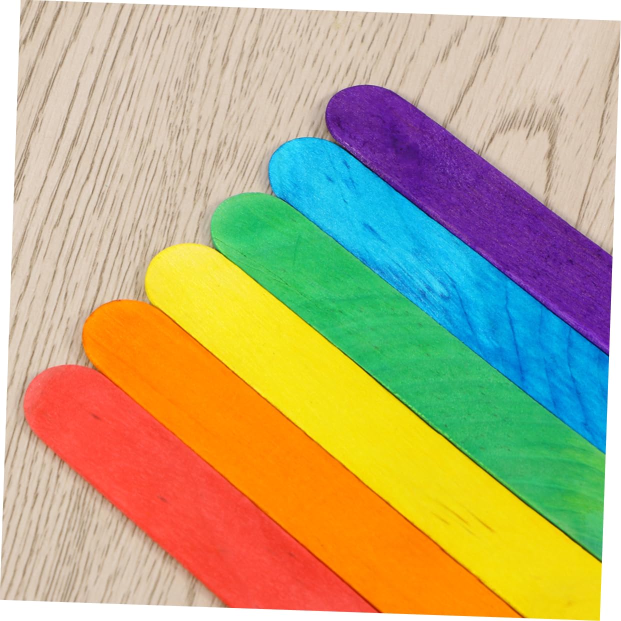 NUOBESTY Bâtons De Bois Colorés Diy 1000 Pièces Pour Garçon Et Filles Multicolores Peinture Modèles Apprentissage Artistique Activités Manuelles Scolaire