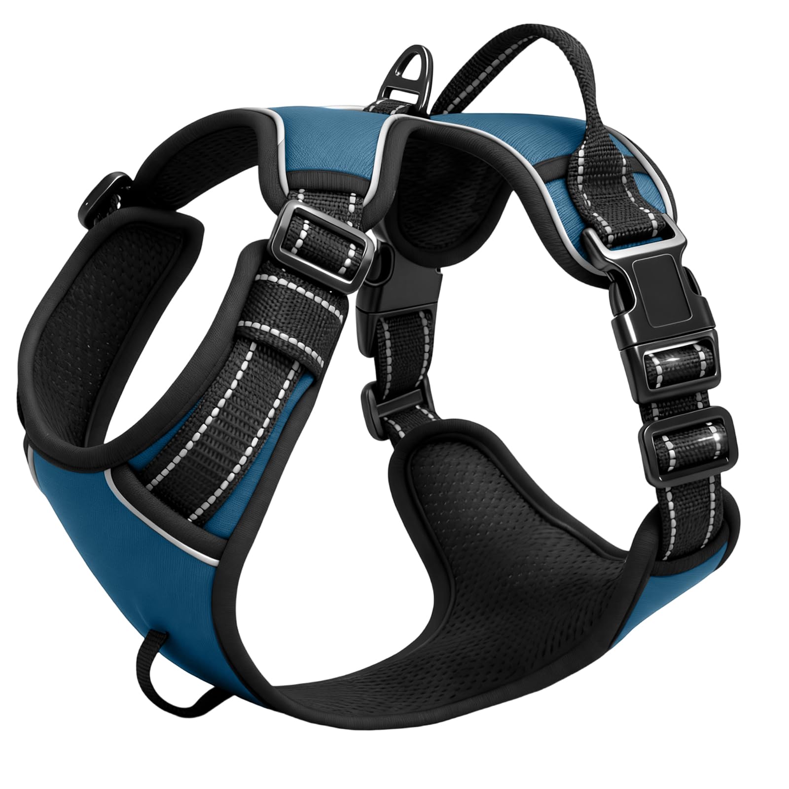 Photo 1 of No Pull Dog Harness, No-Choke Soft Padded Reflective Dog Vest Harness with Front Clip & Top Handle, 2 Quick-Release Buckles, Adjustable for Small Medium Large Dogs