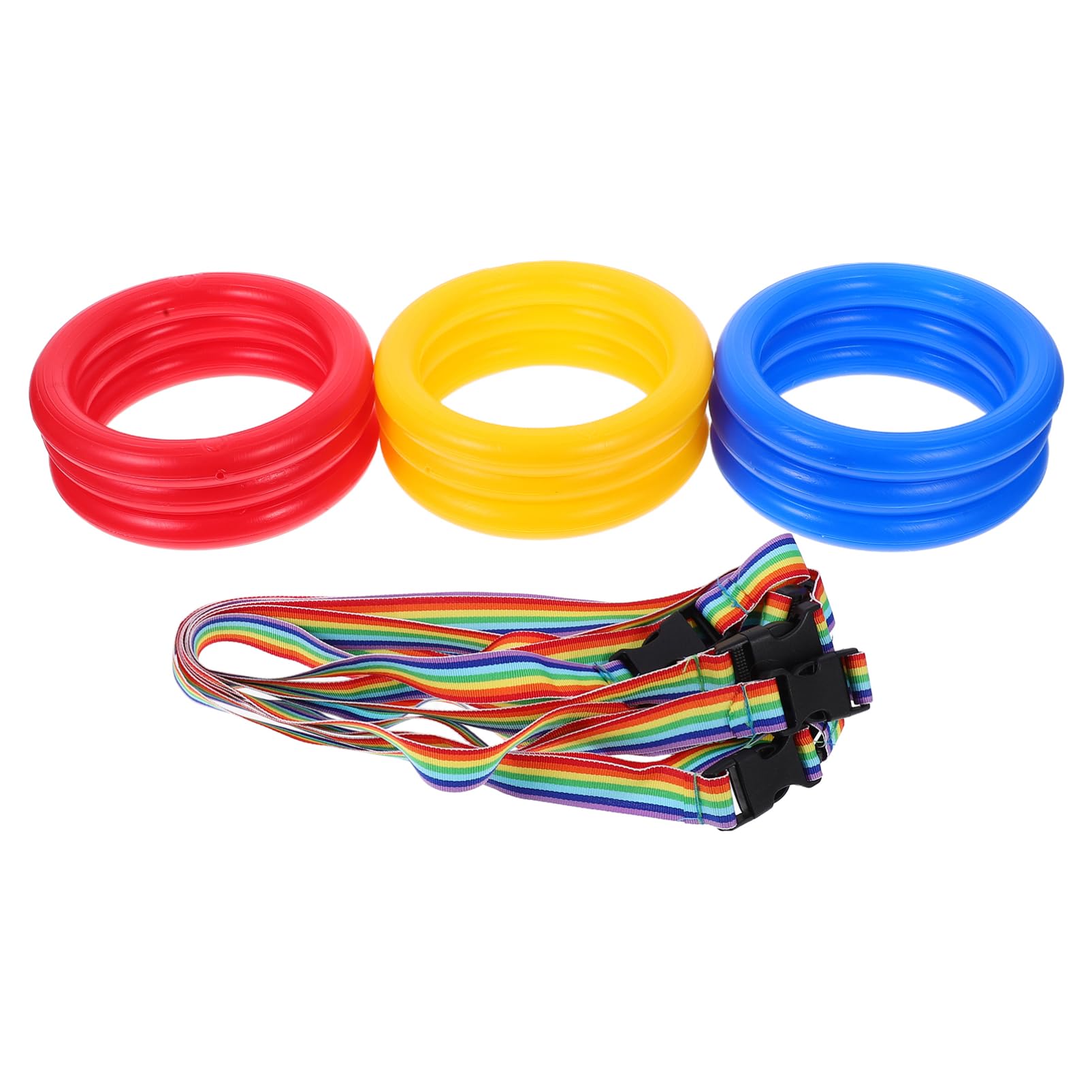 HEMOTON Plastic Fiber Material Walking Rope 9pcs Child Leashes for Boys and Girls 2-12 Preschool Daycare Safety Rope with Handles