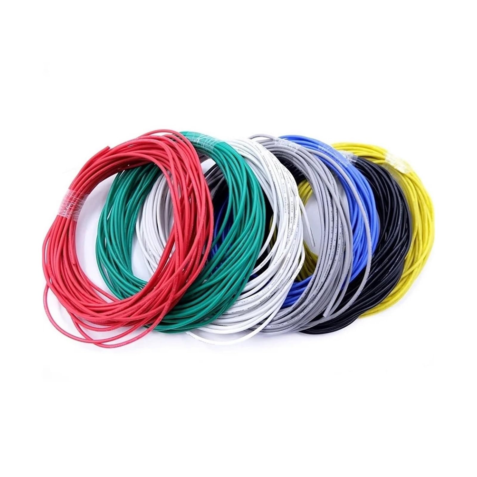 Cable de Cobre de 10M 32 30 28 26 24 22 20 18 16 14 12 10 AWG Cable electrónico LED Flexible Aislado UL3239 de Silicona Suave 3KV (Color : Blue, Size : 10M_12AWG)