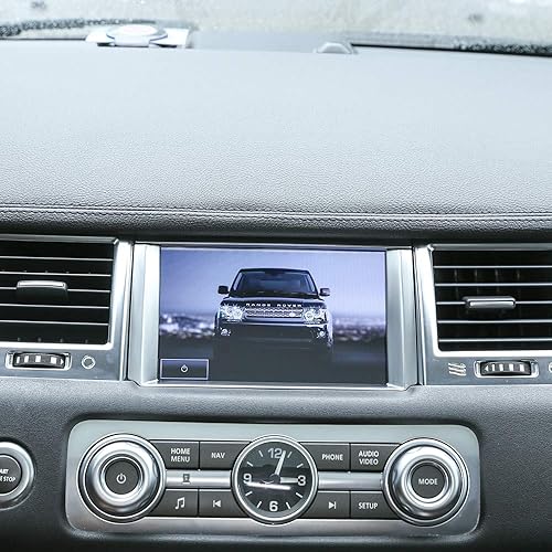 Marco de navegación ABS Trim para Land rover Range Rover Sport RR Sport 2010-2013 Car-Styling (Plata)