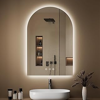 Arched Backlit Mirror Bathroom 24