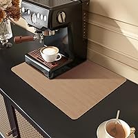 Vista 12 de Tapete de secado de platos de café, accesorios de decoración de máquina de cafetería, alfombrilla de cafetera para encimeras, almohadilla