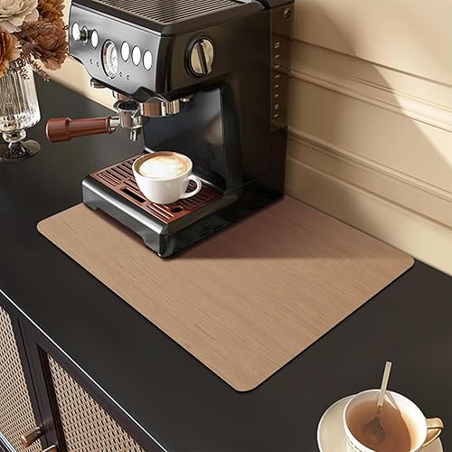 Miniatura 1 de Tapete de secado de platos, tapete de café, accesorios de barra de café, tapete absorbente de secado de platos para cocina, encimera, fregadero,