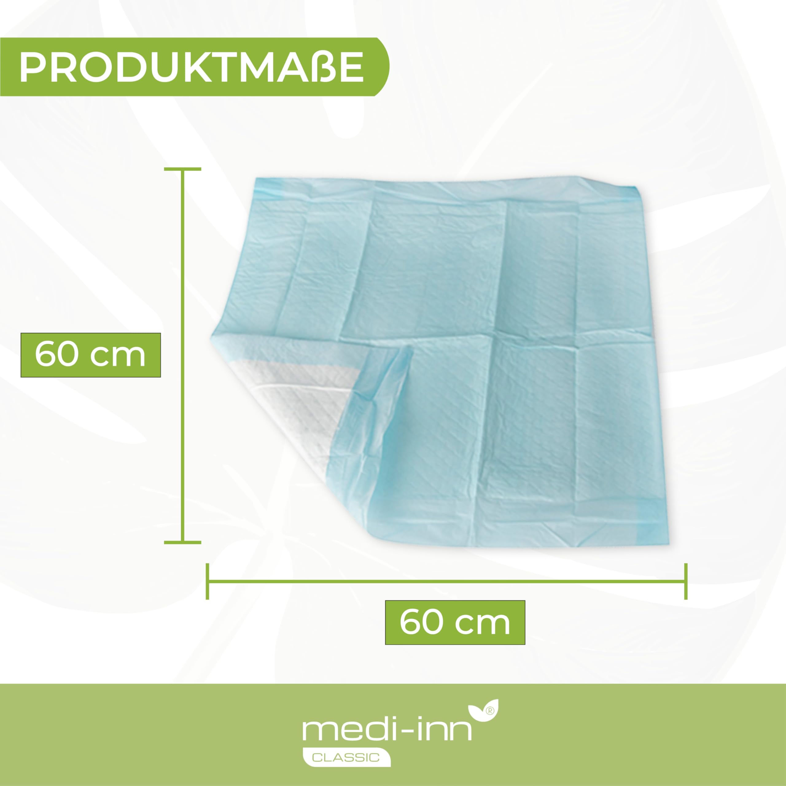 Medi-Inn Krankenunterlagen 60 x 60 cm, 6-lagig, (4 x 25 = 100 Stück)