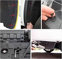 Vista 6 de GOOACC - GRC-47 Clips universales de plástico para guardabarros, 200 clips de remache con 6 tamaños de clips de retención de carrocería