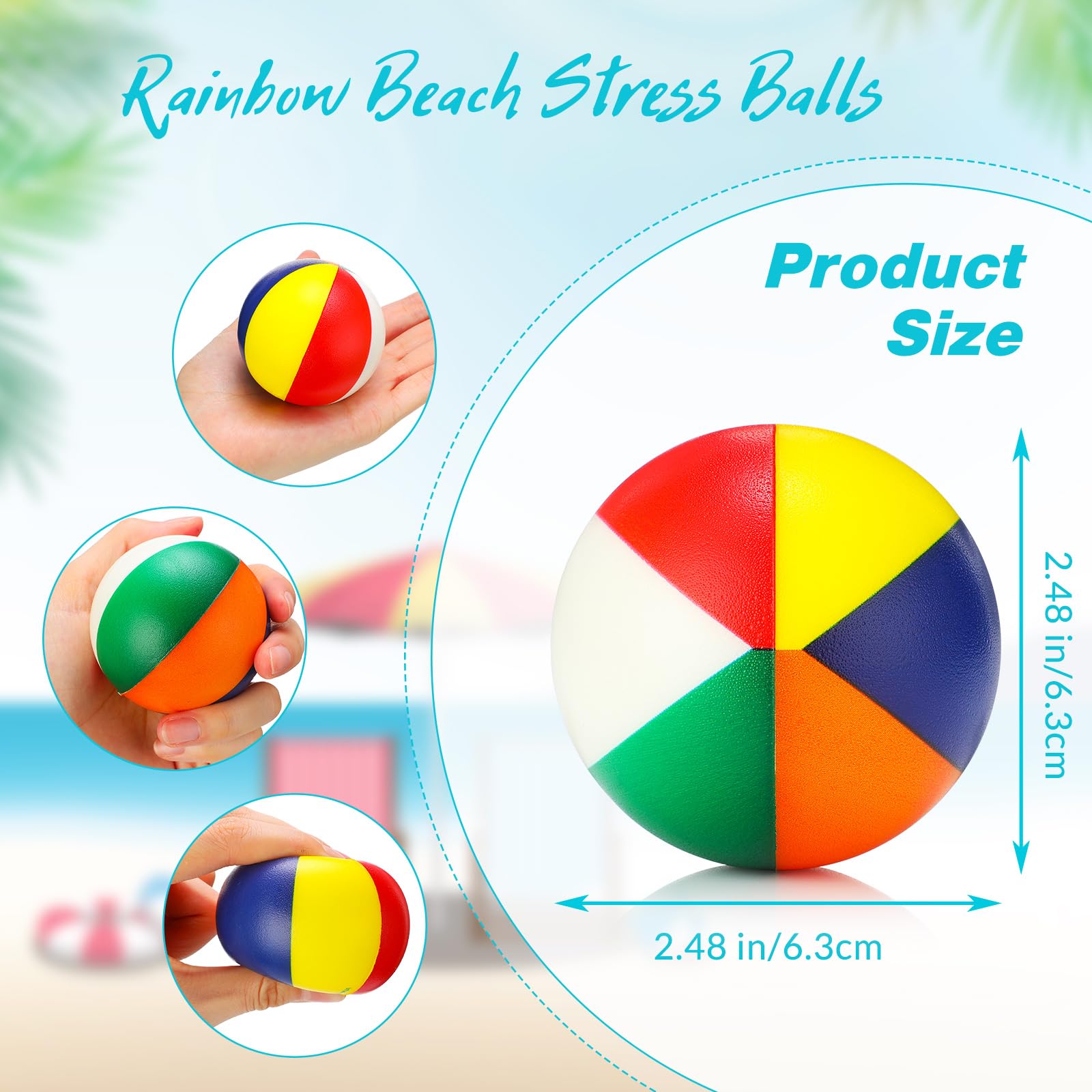 Buy Zhanmai 50 Pcs Watermelon Stress Balls 2.5 Inch Foam Balls Stress