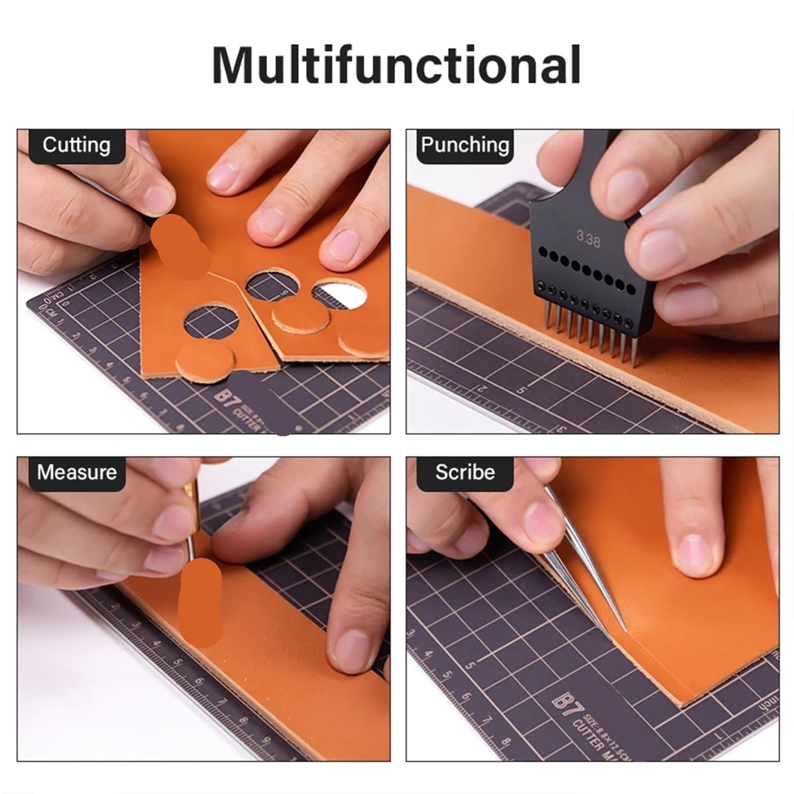 Tapete De Corte Mini tapete de corte B7, material saludable e inodoro, almohadilla grabado, tabla tallado, manualidades, papelería multiusos, arte escolar para coser(B7-5pcs)