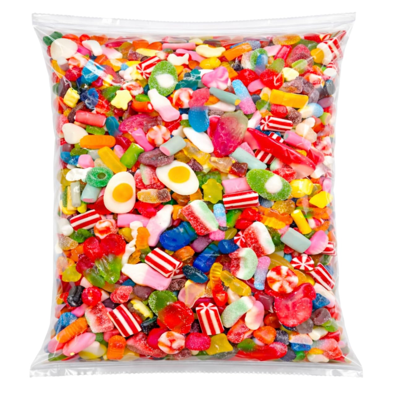 GRO VITS - Pick & Mix Sweets - 500g Pouch Quality Jelly Sweets Classic Retro Candy Selection Assortment Pick and Mix Gummy Gift Bag Candy Sweeties Mothers Day Gifts