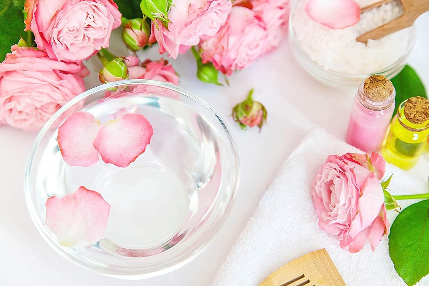 Rose Hydrosol Water - 32 oz - Pure Rose Hydrosol – Hydrating Face Toner Rose Water for Skin and Hair, Linen Spray for Sheets, Room Freshener, Body Spray by Organic Pure Oil - Packaging May Vary - Image 5